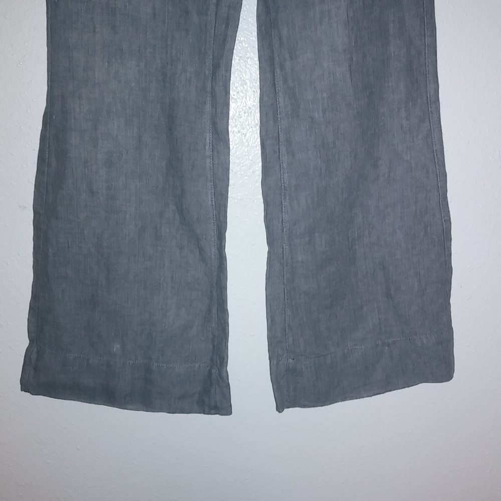 CAbi 6 30x32 Linen Casual Dress Pants in Gray - Picture 2 of 10